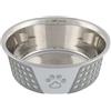 Trixie Ciotola in acciaio con rivestimento in silicone da 1,4 l
