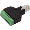 Faconet Terminal Adapter RJ45 a blocco 8 pin Ethernet convertitore di rete LAN