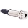 Dilwe Piezo Pickup Jack Adapter, 6.35mm Output 2.5mm Input Guitar Endpin Jack Upgrade Accessori per chitarra Built-in Rod Piezo Pickup