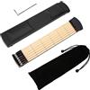 Dilwe Pocket Guitar 6 Fret Portable Practical Guitar Practice Tool Gadget per principianti Chord Trainer Allenamento Di Forza