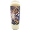 crigema Candela di preghiera a vasetto Novena 18 x 7 cm 100% Vegetale Combustione 9 giorni - 216 ore (San Giuseppe)