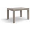KONTE.DESIGN Tavolo BAROLO in legno, finitura olmo perla, allungabile 120x80 cm - 200x80 cm