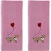 SKL Home Valentine Dachshund - Set di asciugamani, 2 pezzi