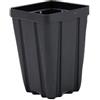 Grower's Solution Vasi quadrati per serra, 8,9 x 12,7 cm, in plastica, colore nero, profondo, 25 pezzi