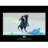 Komar - Quadro da Parete Star Wars Classic RMQ Hoth Tauntaun per cameretta dei Bambini, Decorazione, Stampa Senza Cornice Disponibile in 3 Misure, Multicolore, WB149-40x30