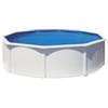 Gre Piscina fuori terra rotonda gre fidji in acciaio bianco 460x460x120 - cod. kit460eco