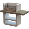Sarom Fuoco Barbecue a legna o carbonella in calcestruzzo sarom fuoco agadirin 125x64x110,5 cm