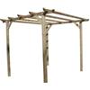 Pergola da esterno in legno di pino 3x3x2,50 m