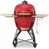 Kamado Bono Barbecue a carbone kamado bono grande 23 in ceramica rosso con rotelle 76x66x90 cm