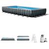 Intex Piscina fuori terra con struttura rettangolare intex ultra xtr frame antracite 975x488x132cm - cod. 26374np
