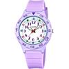 Calypso Orologio Bambino Analogico - Caucciù Viola - Movimento al Quarzo - Orologio Infantile - Vetro Resistente - Impermeabile 10 ATM - My First Watch - K5828/3