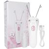 Brrnoo Epilatore Viso Elettrico Donna - Rasoio Elettrico per del Viso con Testina a Filo di Cotone - Depilazione Fisica Delicata e Senza Dolore - Dispositivo Ricaricabile a Batteria 500mAh (Rosa)