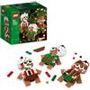LEGO Ornamenti di Pan di Zenzero, Set Giochi da Costruire per Bambine e Bambini da 6 Anni in su, Regalo di Natale, Decorazioni per la Casa da Appendere, Accessorio per la Camera da Letto 40642