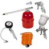 Einhell Originale Set 5 Accessori Per Compressore, Pistola Gomme Con Manometro, Pistola Corta, Ugello Fine, Nebulizzatore, Aerografo, Prolunga 4 m, 9 x 9 x 160 mm