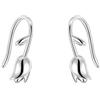 EVELYN Orecchini da donna in argento sterling 925 con fiore di tulipano per donne e ragazze