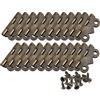 HALJIA 20 mini armadietti per cassetto, cerniere a farfalla, stile vintage, bronzo antico, decorazione fai da te, per gioielli, scatola in legno, connettori decorativi 2 x 1,7 cm, 80 viti di ricambio