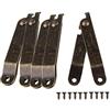 HALJIA confezione regalo per mobili, 5 pezzi, girevole e pieghevole, con cerniera di supporto, 67 mm x 11 mm