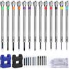 Anruyi 13 Pezzi Kit Cacciaviti Orologiaio Precisione 0,6-2,0 mm, Set Elettricista Con Ricambi per Orologi ed Elettronica