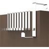 Menz Attaccapanni da porta - 10 pezzi, argento - sostegni per porta 4,1 cm e 4,6 cm, appendiabiti per varco - supporti per interni, appendino universale Türhaken