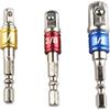HALJIA 3pezzi Set di adattatori/adattatori con presa di impatto Girano il trapano elettrico in punte da trapano avvitatore da 1/4 , 3/8 e 1/2