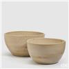 Enzo De Gasperi EDG Enzo De Gasperi Set 2 Vasi Glaze Rotondi H30 H24 cm Avorio