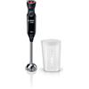Bosch Frullatore a Immersione MS6CB6110, Potente Motore da 1000 W, 12 Impostazioni di Velocità, Impugnatura Ergonomica, Lama a 4 Ali, Pratico Bicchiere Graduato, Piede Mixer in Acciaio Inox, Nero