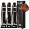 FemMas Tintura per capelli 3x Biondo Scuro Rame 6.4 I Tintura per capelli in crema con olio di Argan, cheratina e ceramidi I Come colorazione permanente o tonalizzazione per risultati di colore