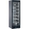 CoolHead Congelatore Verticale con Porta a Vetro in ABS Nero - N° 6 Ripiani Fissi - Capacità lt 320