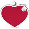 My Family Medaglietta Basic Handmade Cuore : Colore - Rosso, Taglia - L
