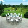TAVOLO TONDO PIEGHEVOLE CM.152 H74 BIANCO
