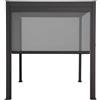 Bizzotto Tenda a Rullo per Pergola Ocean Lato 3,6 Metri Colore Antracite