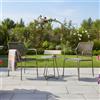 Bizzotto Yes Set 2 Poltrone e Tavolino Dimensione 45 cm Verde