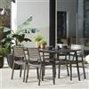 Keter Tavolo cm.146x87 con 6 Poltrone in Resina colore Bronzo