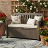 Keter Cassapanca in Resina Effetto Legno cm.132,7x63,5 h.89 colore Grigio