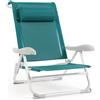 Bizzotto Yes Spiaggina Cayo in Alluminio Colore Ottanio