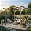Rosa Pietro Pergola Libera 3x3 Metri Palo 9x9
