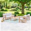 Hesperide Salotto in Alluminio 5 Posti colore Miele