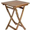 Bizzotto Yes TAVOLO IN LEGNO PIEGHEVOLE CM.70X70