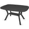 TAVOLO RESINA RATTAN 80X140 ANTRACITE