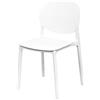 Generico Sedia in Plastica Eloise Colore Bianco