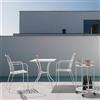Bizzotto Yes Set Kelsie Tavolo 70x70 cm + 2 Poltrone Colore Bianco
