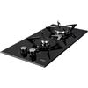 Samet Piano Cottura in Vetro 2 Fuochi 30 cm Colore Nero