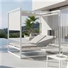 Bizzotto DayBed per Esterno in Alluminio modello Konnor colore Bianco