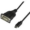 StarTech.com Cavo adattatore da USB C a seriale con COM Port Retention, Cavo convertitore USB tipo C a RS232 (DB9) da 40cm (ICUSB232PROC)