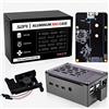 GeeekPi Raspberry Pi 4 Case in Alluminio NAS Con Ventola PWM e Adattatore M.2 SATA SSD - Raffreddamento Passivo Con Ventola Ultra-Silenziosa 3510 Per Modello B 2GB 4GB 8GB