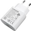 Samsung Caricatore USB-C 25W EP-TA800 originale confezione bulk senza cavo, Ricarica Rapida Fast Charging PD, Alimentatore da Parete Tipo C per Galaxy S21 S22 S23, Note, Tablet, bianco