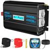 GIANDEL Inverter da 2000 W, 12 V a 230 V, convertitore di tensione sinusoidale puro con spegnimento a bassa tensione regolabile, Power Inverter con telecomando e USB-C PD 36 W, per camper, campeggio