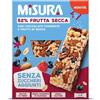 COLUSSI SpA MISURA SENZA ZUCCHERI AGGIUNTI 4 BARRETTE ALLA FRUTTA SECCA FRUTTI ROSSI E CIOCCOLATO X 30 G