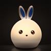 EURO MARKETING MANUFACTURING CUCCIOLIGHT Coniglio Lampada LED in Morbido Silicone, Bianco, Unica