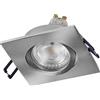 OSRAM Spot Set LED faretto da incasso quadrato nichel satinato